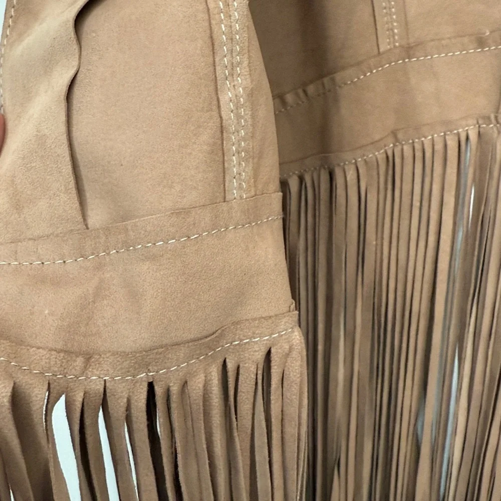 Lamarque Tan Suede Vest